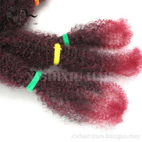 2016 competitive price best quality afro kinky hair extensions bulk for dreadlocks